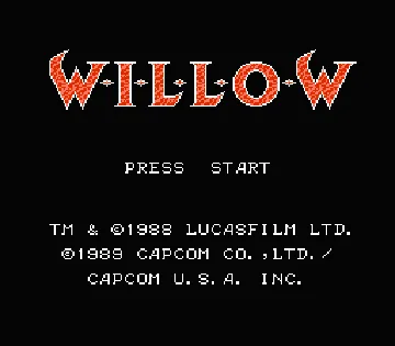 Willow (Japan) screen shot title